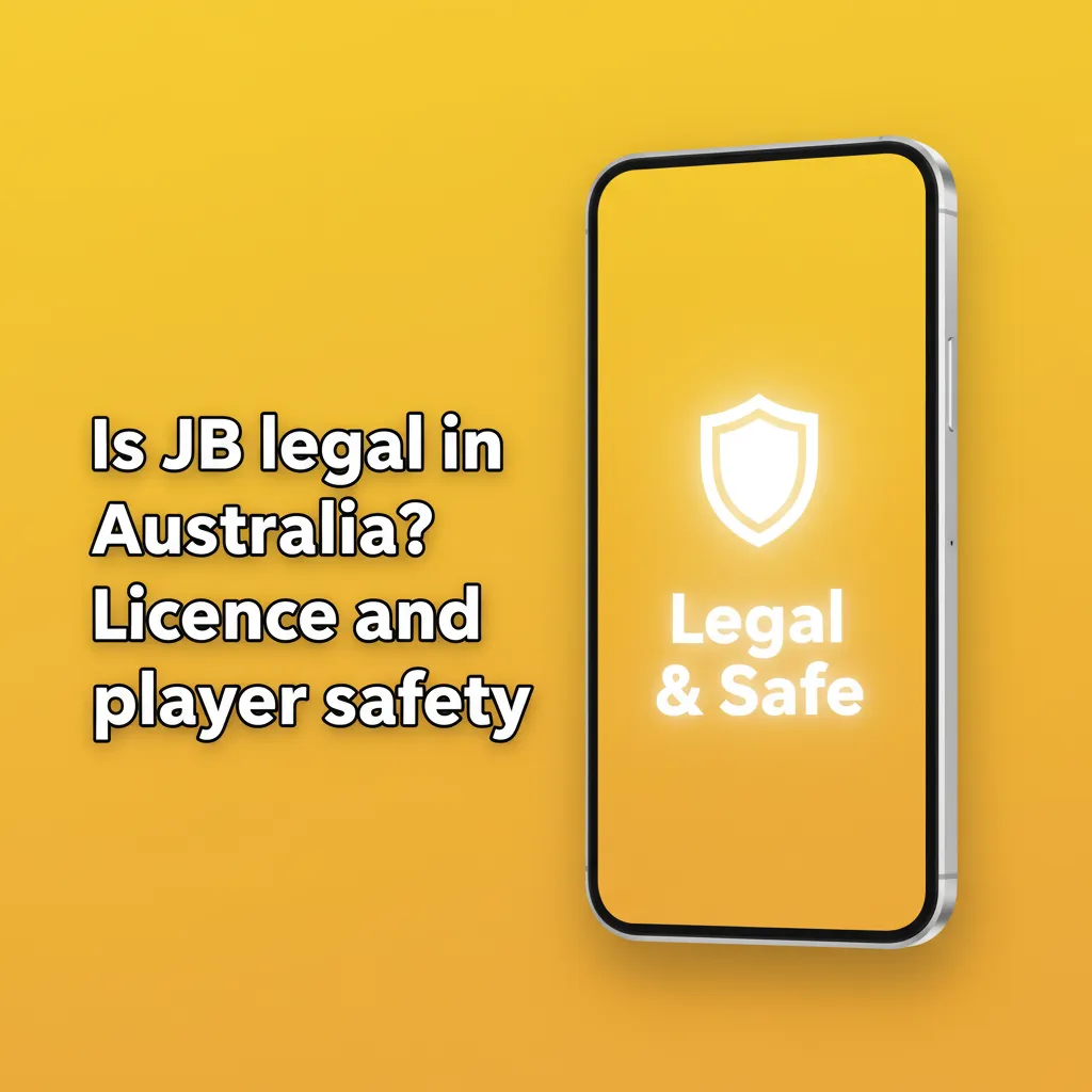 Map of Australia with licence badge and 18+ icons, showing JB legality, state laws, verification, RNG testing, safety tools