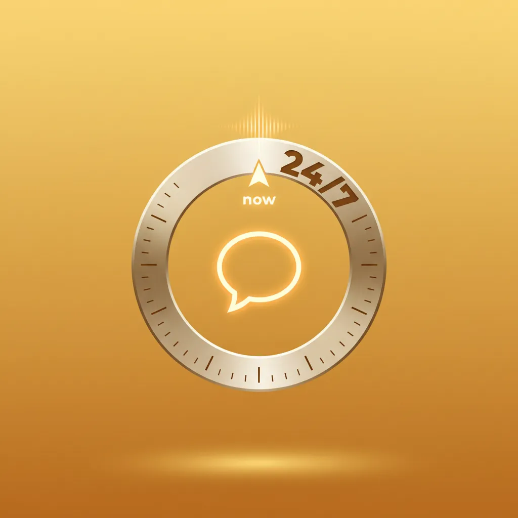 Chat live for instant help: 24/7 English support, 30-120s first reply. Access via Help button on web or app.