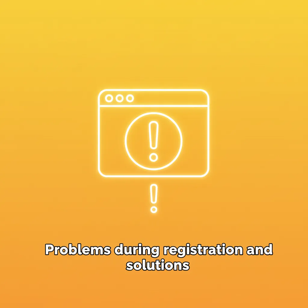 Checklist of registration problems and fixes: no code, ID rejected, name/DOB mismatch, duplicate account, location error.